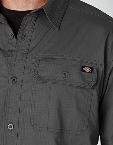Dickies Mens Mens Flex Ripstop Long Sleeve Button Down Shirt Slate S US - image 2