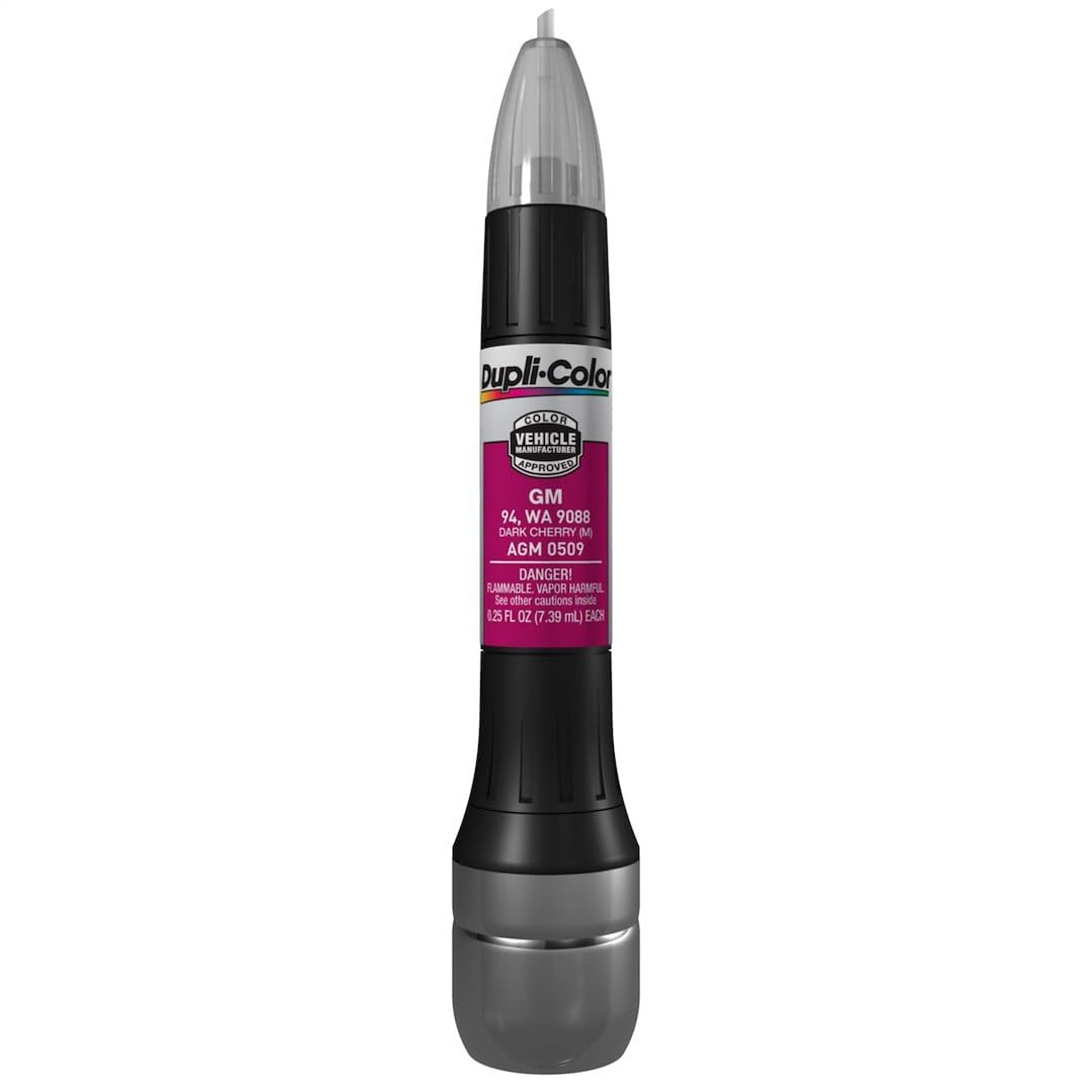 Dupli-Color Metallic Dark Cherry General Motors Exact-Match Scratch Fix All-In-1 Touch-Up Paint, 0.5 oz.