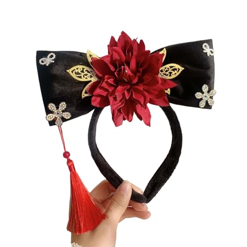 チャイニーズプリンセス ヘア フープ トラディショナル コスチューム ヘッドウェア ガールズ レディース チャイニーズヘッドドレス コスプレ