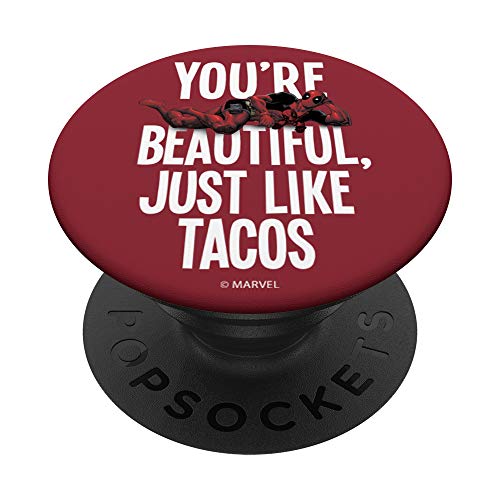 Marvel Deadpool Beautiful Just Like Tacos PopSockets PopGrip: Swappable Grip for Phones & Tablets