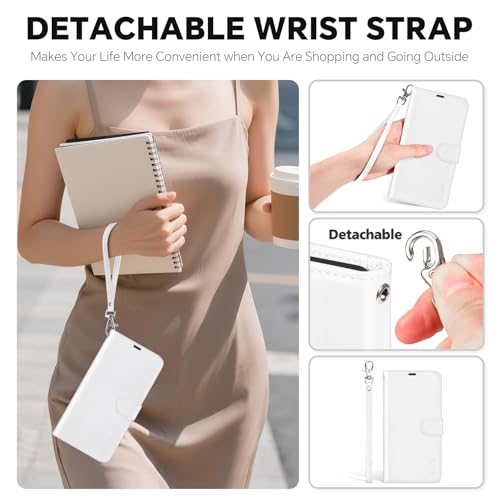 TUCCH Detachable Wallet Magnetic Case for iPhone 18 Pro/17 Pro 6.3", White by TUCCH - Used condition - Image 7