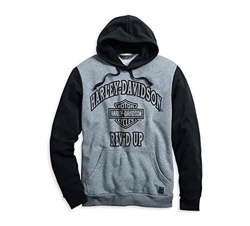 Amazon.com: Harley-Davidson Men's Rev'd Up Pullover Hoodie - 96054