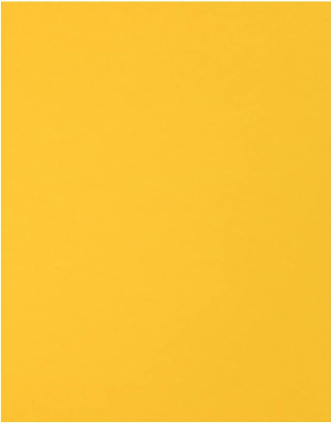 PA Paper Accents Smooth Cardstock 8.5" x 11" Canary Yellow, 65lb colored cardstock paper for card making, scrapbooking, printing, quilling and crafts, 250 piece pack
