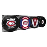 Montreal Canadiens Officially Licensed 4-Pack Hockey Puck Collection