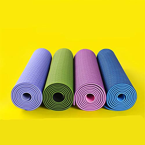 Tapis de yoga TPE antidérapant et bicouche pour sport à haute adhérence