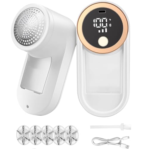 Catálogo de Quitapelusas los más solicitados. 47 VASA NAMA Quita Pelusa para Ropa Recargable, Removedor De Pelusa Electrico, Quitapelusas Electrico con 3 Velocidades y Pantalla LED, Limpiador de Pelusa de suéter con 5 Cuchillas...