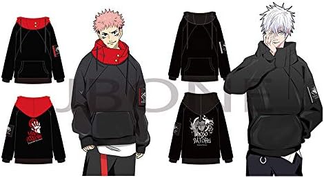Amazon Co Jp 呪術廻戦 パーカー 長袖 虎杖 悠仁 五条 悟 フード付き コート ファッション クリスマス キッズ フーディ衣装 上着だけ ポリエステル 変装 柔らかい かわいい 仮装 イベント 虎杖 悠仁 L ホビー 通販