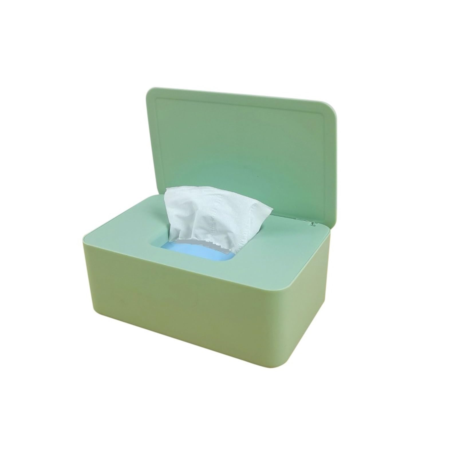 Tissue Holder Plastic Tissue Box Holder Paper Storage Towel Dispenser Home Organizer Décor Box(Green)