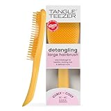 Tangle Teezer Ultimate Detangler Curly Hair Brush, Dry & Wet Hairbrush, Reduces Frizz & Breakage, for Curly to Coily, 3C to 4C Hair Types, Large, Yellow Daffodil