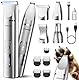 oneisall 4 in 1 Hundeschermaschine Set, Leise Pfotentrimmer für Hunde, LCD-Anzeige Schermaschine Katze Hund, Pfotentrimmer&Hunderasierer&Krallenschleifer für Körper, Pfoten, Augen, Ohren, Gesicht