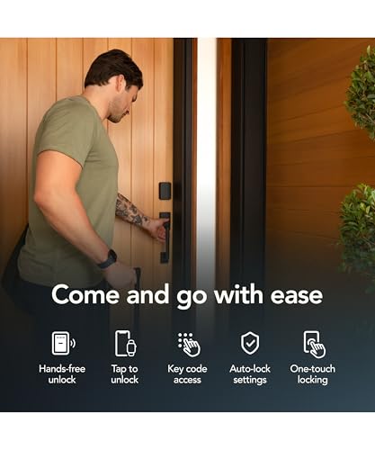 Image of Schlage Sense Pro UWB Smart Deadbolt Lock, Hands-Free Unlock, Satin Nickel