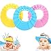 Doccia Cap per Bambino, 3 Pz cuffie per la doccia per bambini Cuffia da Bagno per la Testa del Bambino Regolabile per impedire all'acqua di fluire verso gli occhi e il viso