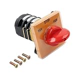 Cnamid5 1 Pc Metal Mill Switch 3-Section Switch Forward Reverse 3 Phase Motor 380/220v Suitable for milling Machine and Machine Tool