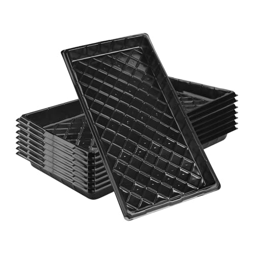 Olasfa 8 Pièces Plateau de Semis Réutilisable Plaque Semis Plateau de Culture Semises Potager Germination Rectangulaire pour Hydroponique en Serre (55x28x4.5...