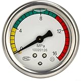 Manometro robusto e stabile 160Bar per accessori per idropulitrici ad alta pressione