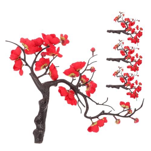 INOOMP 4pièces Artificielles Soie De Décoration pour Mariage Et Fête Accessoire De Maison Et Bureau Faux Réalistes pour Table Et Étagère