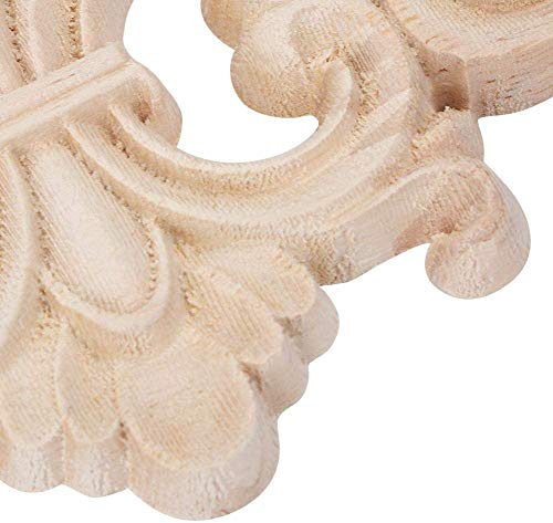 2 Stücke Blume Geschnitzte Lange Onlay Applique Carving Aufkleber Möbel Tür Dekoration(16 * 7.5CM)