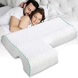 Couples Pillow for Cuddling Arm Hole Couple Pillow with Arm Hole Side Sleeper Pillow with Arm Hole Wife Pillow with Arm Tunnels (B, b)