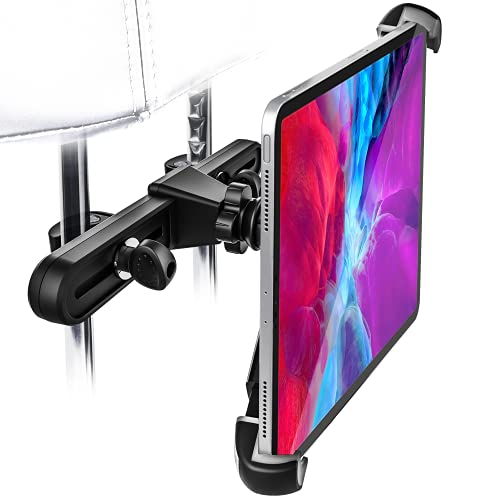 Soporte para iPad de coche que evita caídas de pantallas y mareos en el asiento trasero
