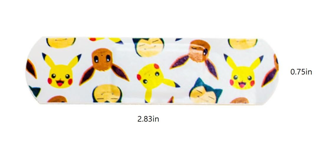 2Pack, Pikachu Adhesive Bandages 16 Count Each, 32 Count Total, First Aid Bandages with Cute Designs (): All One Size