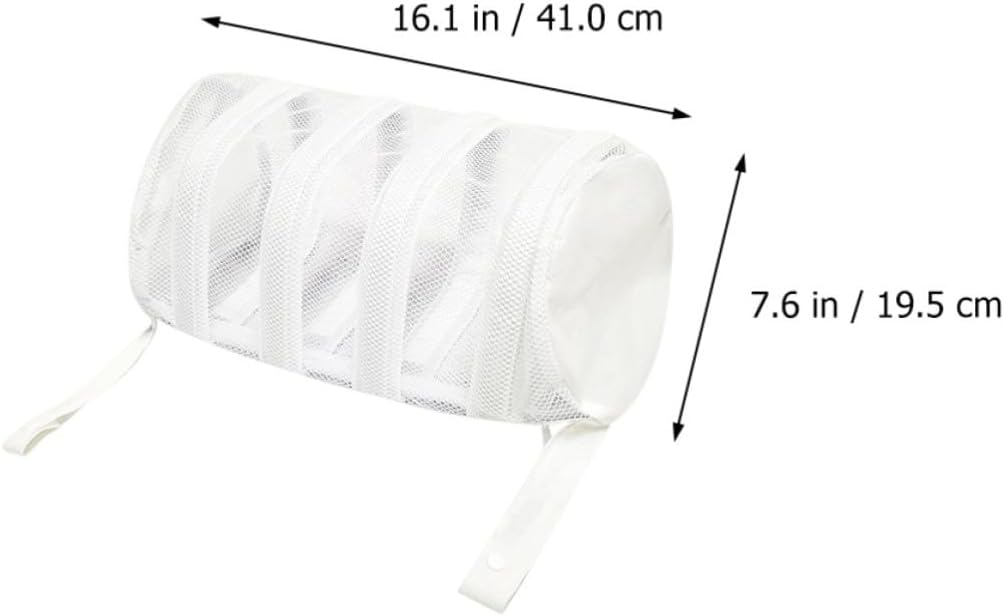 3pcs Sneaker Wash Bag Zippered Mesh Laundry Bag for Shoes