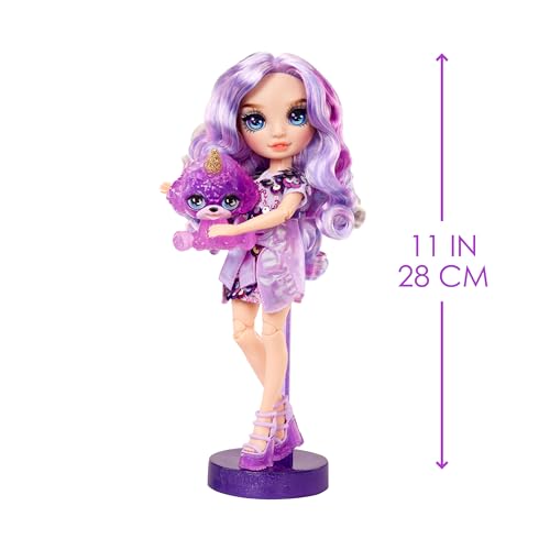 RAINBOW HIGH Poupée Mannequin avec Slime et Animal de Compagnie Poupée Pailletée 28 cm avec Slime Étincelant Animal de Compagnie Magique et Accessoires 4 - vue 3