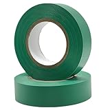 Kenhihi 2 Rolls Green Electrical Tape Vinyl - 3/4 Inch 66 Feet Professional Insulating PVC Electric Tape Flame Retardant Waterproof for All Weather Under 600V Home Outdoor Indoor Wire Insulation Use