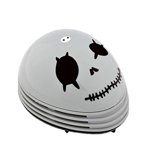 Deanyi 1PC Mini Mesa Polvo Sweeper portátil de Mano inalámbrico de Escritorio Limpiador del Polvo Lindo Aspirador Crumb Sweeper Escritorio Polvo para Office Home School (Pirata)