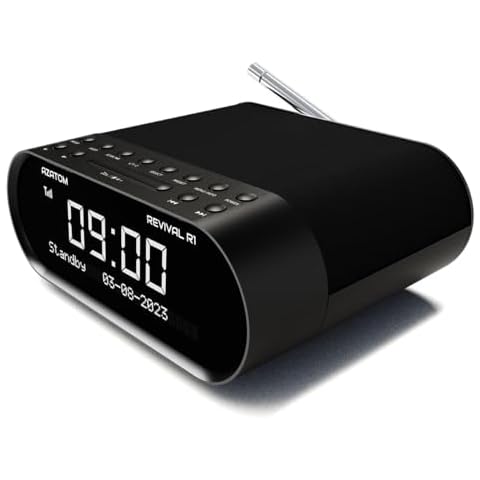 AZATOM Revival R1 DAB+ Clock Radio with Bluetooth Cover