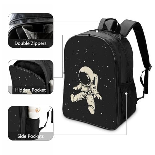 Mochila impermeable 40x28x16cm para estudiante con diseño de astronauta 3