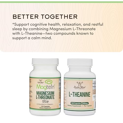 image for Double Wood Supplements Magnesium L Threonate, Magtein, Sleep and Cogn