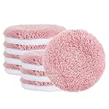 Design à suspendre : l'anneau de suspension pratique, chaque tampon de coton démaquillant comprend une lanière qui peut être suspendue pour sécher directement après utilisation pour faciliter le rangement et la prochaine utilisation.