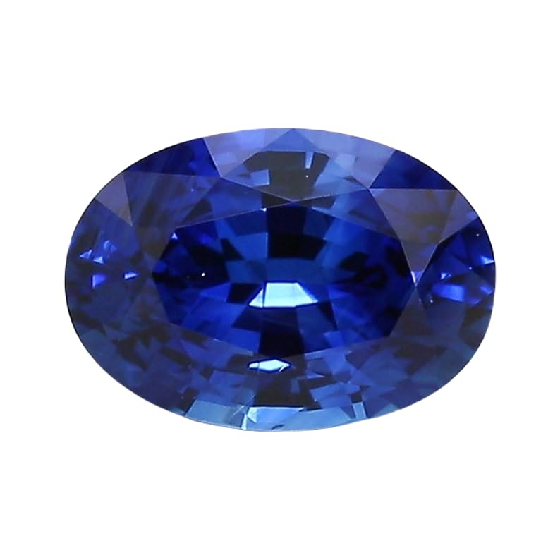 Saphir bleu naturel ovale 5x3mm gemme pour création bague pendentif collier