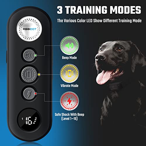 ABBIDOT Dog Training Collar with Remote-Rechargeable Shock Collar for Small Large Dogs,3000Ft Control e Collar for Dogs… - Image 3