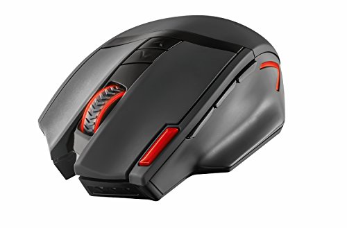 Trust GXT 130 Wireless Gaming Maus (Funkmaus, 2400 dpi, 9 Tasten, LED-Beleuchtung) schwarz