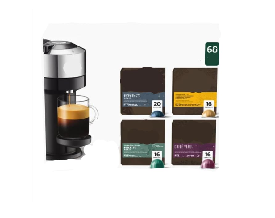 Espresso Varierty Pack Espresso Capsules Classic Original Flavors – 60 Count (Pack of 1), Total of 60 Count Box – Variety Pack Packaging May Vary