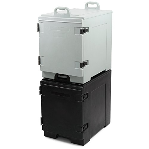 Foto von Zelsius Thermo Transportbox | 43 x 62 x 65 cm - schwarz | Warmhaltebox für 1/1, 1/2 oder 1/3 GN Gastronorm Behälter | Thermobox für Gastronomie, Party, Event, Catering | Isolierbox, Wärmebox