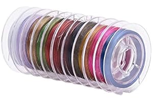 Pandahall 10Rolls 0.38mm/Gauge 26 Steel Tiger Tail Wire Craft Jewelry Beading Wire On Spool
