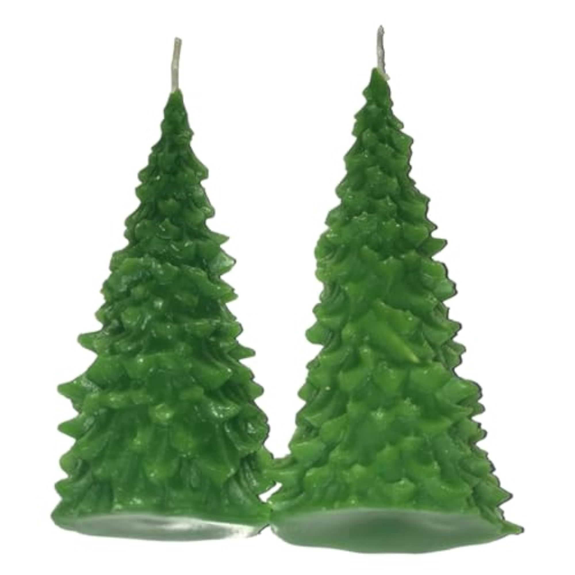 Christmas Candles Tree - Green Shaped Taper Candles