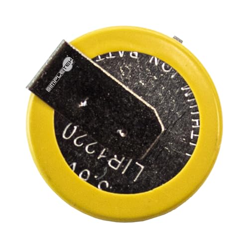 Pile LIR1220 rechargeable Simpletek 3.6V bouton avec connecteurs 90° - 2