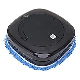 wifehelper mopping robot vacuum e mop combo, robot mopping robot con serbatoio dell'acqua vacuum e mop cleaning robot mop automatico per pavimenti (nero)