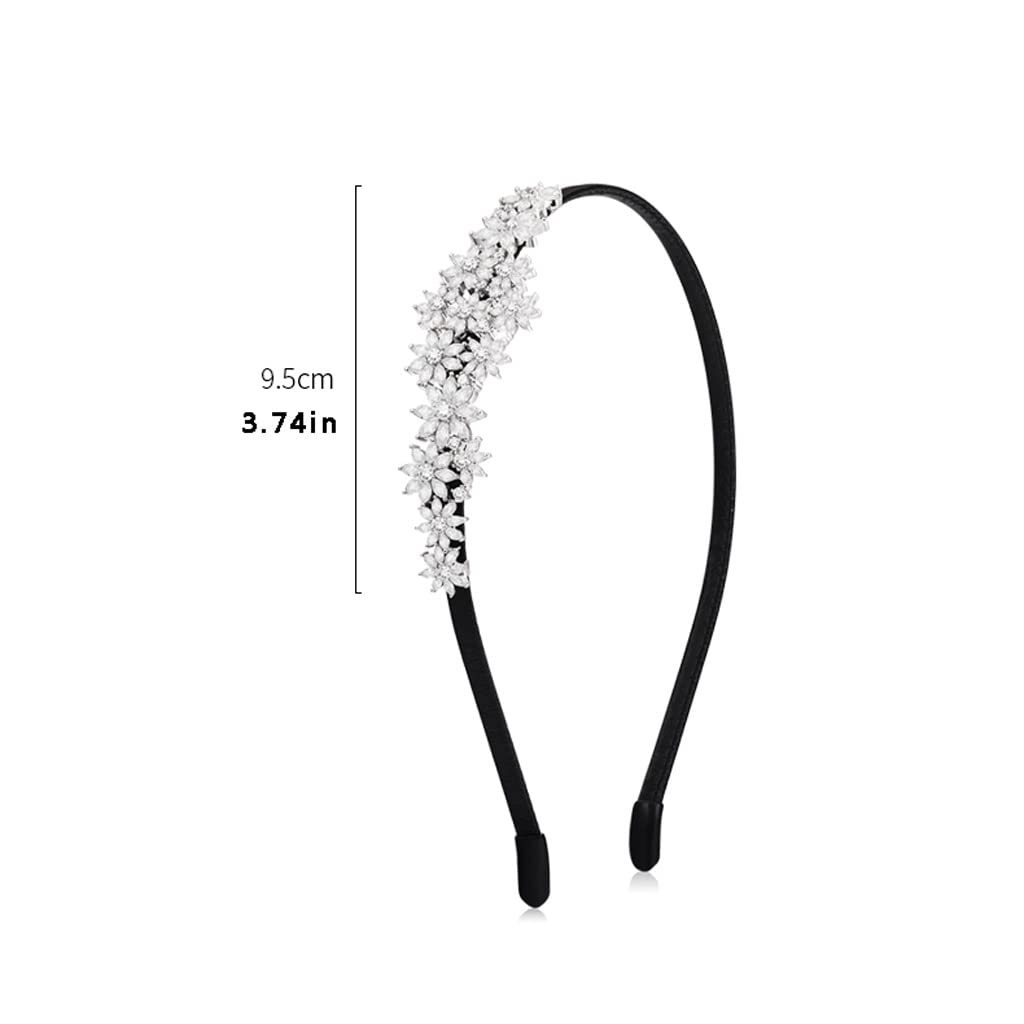 Bobinas Para El Cabello Con Cola De Caballo Gomas Hermosa flor de diadema diaria diadema de novia cinta horquilla cristal estilismo diadema cumpleaños navidad Bobinas para el cabello con cola de cabal