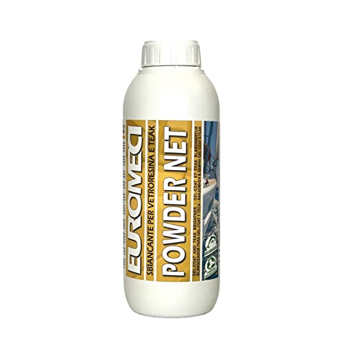 Euromeci Powder Net, Sbiancante per gel-coat e teak in polvere, 750 g