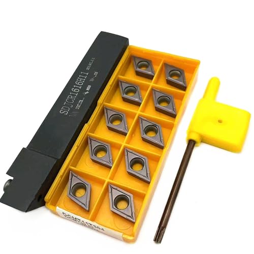 Portaherramientas para torno SDJCR1616H11 con 10 insertos DCMT11T304 miniatura 1