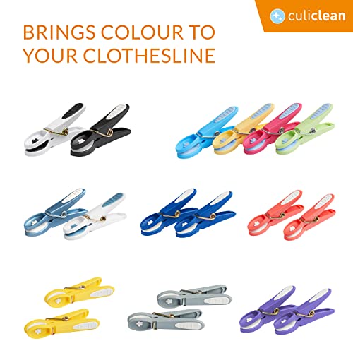 culiclean Clothes Pegs for Washing Line, Strong Soft Grip Washing Pegs Flower - Image 2