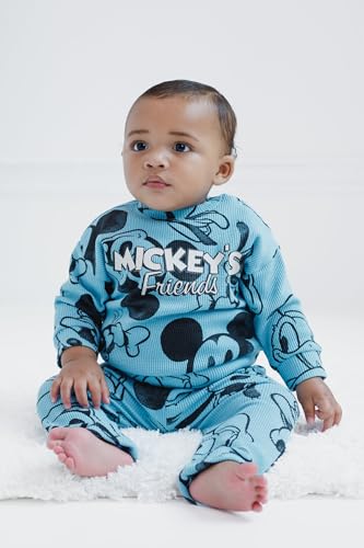 Image of Disney Boys' Loungewear Waffle Knit Sweatshirt and Pants Set for Baby & Kids
