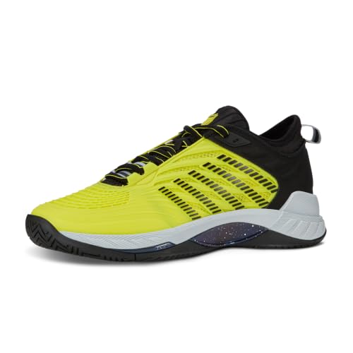 K-Swiss Men's Hypercourt Supreme 2 Tennis Shoe, Tennis Yellow/Black/Micro Chip, 12 M