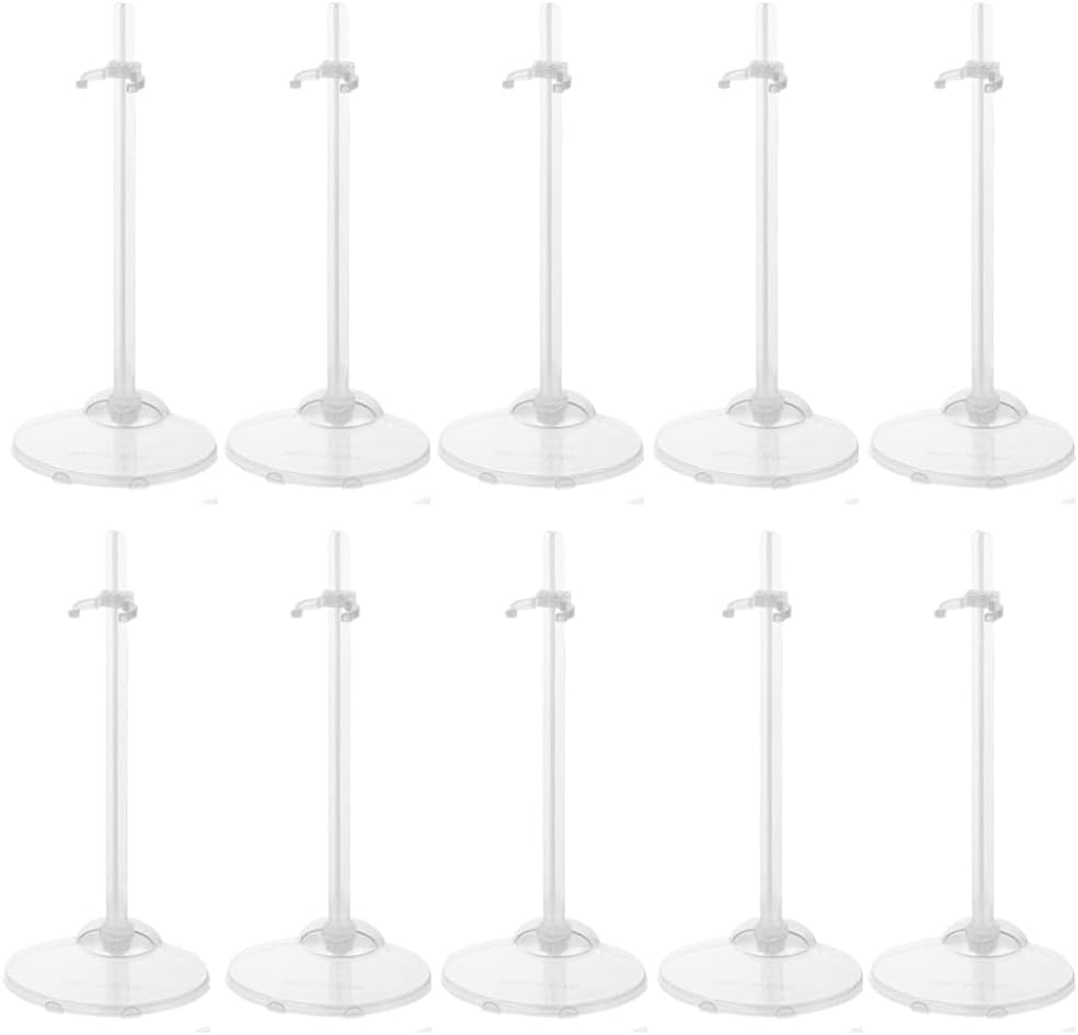 Kaiser Doll Stands 2175 – Box Of 12 Black Adjustable Stands For 8-12 Inch Dolls & Action Figures - View #2