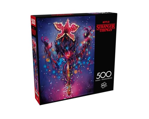 Image of Buffalo Games - Stranger Things Demogorgon Lights 500 Piece Jigsaw Puzzle Colorful Puzzle for Adults - Precision-Cut Pieces, Beautiful Artwork, and Hours of Relaxing Fun