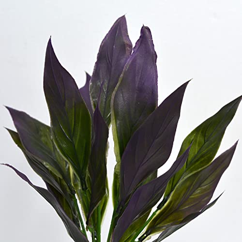 Image of fancymart Artificial Lilly Leaves Bunch Set of 2 Without Pot (Height : 35 cm)